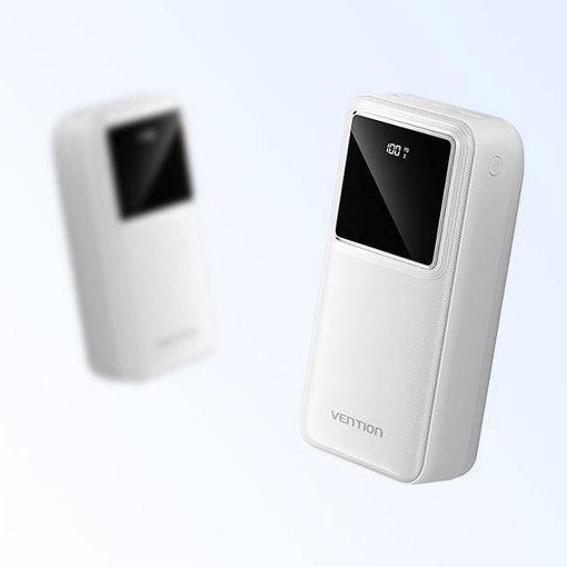 Εικόνα της Power Bank Vention 30.000mAh 22.5W Led Display White FHMW0