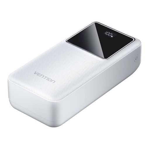 Εικόνα της Power Bank Vention 30.000mAh 22.5W Led Display White FHMW0