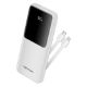 Εικόνα της Power Bank Vention 10.000mAh 22.5W Led Display Built-In Type-C & Lightning White FHOW0