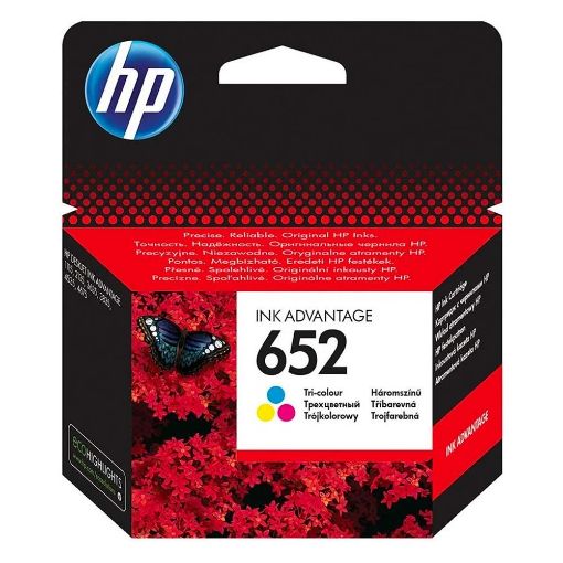 Εικόνα της Μελάνι HP 652 Tri-Colour F6V24AE