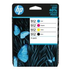 Εικόνα της Πακέτο 4 Μελανιών HP 912 Multipack Black, Cyan, Magenta και Yellow 6ZC74AE