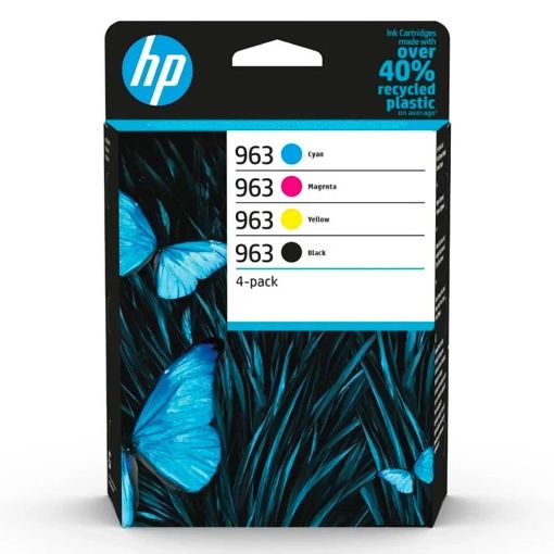 Εικόνα της Πακέτο 4 Μελανιών HP 963 Multipack Black, Cyan, Magenta και Yellow 6ZC70AE