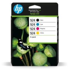 Εικόνα της Πακέτο 4 Μελανιών HP 924 Multipack Black, Cyan, Magenta, Yellow 6C3Z1NE