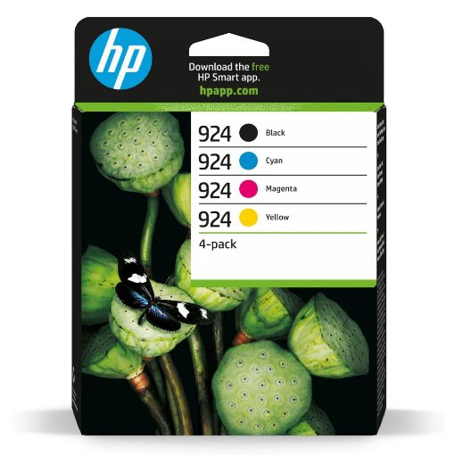 Εικόνα της Πακέτο 4 Μελανιών HP 924 Multipack Black, Cyan, Magenta, Yellow 6C3Z1NE