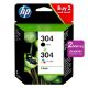Εικόνα της Πακέτο 2 Μελανιών HP 304 Black και Tri-Colour 3JB05AE