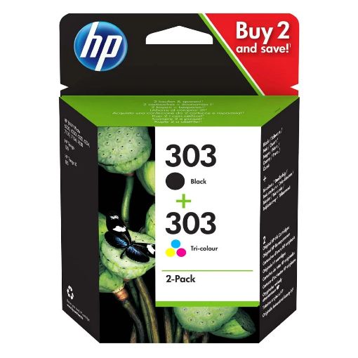 Εικόνα της Μελάνι Multipack HP 303 Black και Tri-Colour 3YM92AE