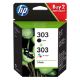Εικόνα της Μελάνι Multipack HP 303 Black και Tri-Colour 3YM92AE