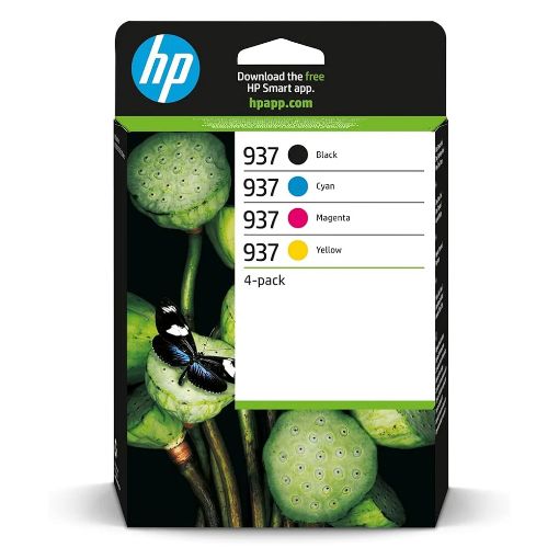 Εικόνα της Πακέτο 4 Μελανιών HP 937 Multipack Black, Cyan, Magenta, Yellow 6C400NE