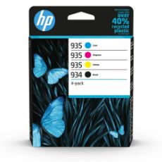 Εικόνα της Πακέτο 4 Μελανιών HP 934 Black και 935 Cyan, Magenta, Yellow 6ZC72AE