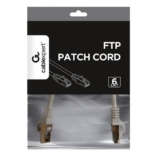 Εικόνα της Καλώδιο Δικτύου Cablexpert F/FTP CAT.6 0.25m Gray PP6-0.25M