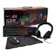Εικόνα της Gaming Noozy GS-100 PC Combo 4in1 Black/Red/Green