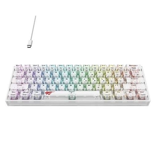 Εικόνα της Πληκτρολόγιο Havit KB877L 60% RGB Transparent
