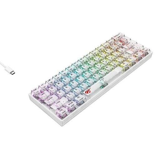 Εικόνα της Πληκτρολόγιο Havit KB877L 60% RGB Transparent
