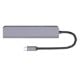 Εικόνα της Docking Station MediaRange USB Type-C 5 in-1 Adapter 2xHDMI Silver MRCS511