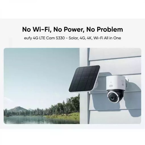 Εικόνα της Solar 4G LTE IP Camera Anker S330 Eufy 4K Pan/Tilt T86P2321