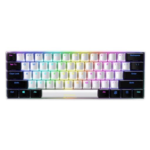 Εικόνα της Πληκτρολόγιο Sharkoon Skiller SGK50 S4 60% Kailh Blue Switches RGB US White