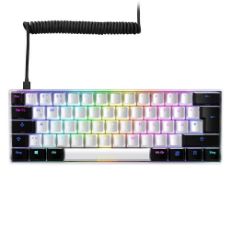 Εικόνα της Πληκτρολόγιο Sharkoon Skiller SGK50 S4 60% Kailh Blue Switches RGB US White
