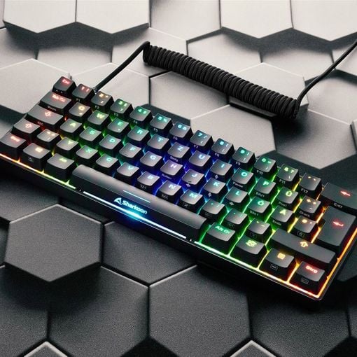Εικόνα της Πληκτρολόγιο Sharkoon Skiller SGK50 S4 60% Kailh Red Switches RGB US White
