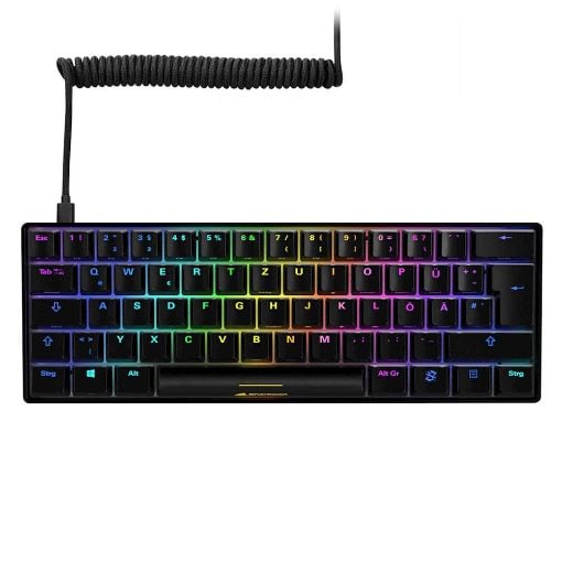 Εικόνα της Πληκτρολόγιο Sharkoon Skiller SGK50 S4 60% Kailh Red Switches RGB US White