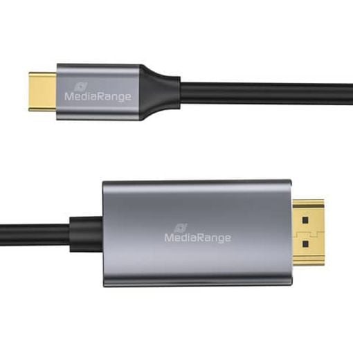 Εικόνα της Καλώδιο MediaRange USB Type-C 3.2 to HDMI 1.8m MRCS217