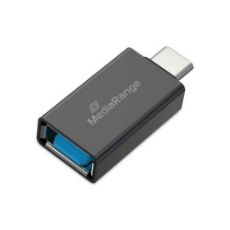 Εικόνα της MediaRange USB-A to USB Type-C Adapter Black MRCS216