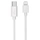 Εικόνα της Kαλώδιο MediaRange Apple Lightning to USB Type-C 1m White MRCS215