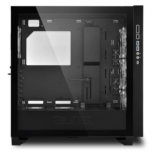 Εικόνα της Sharkoon Elite Shark CA300T RGB Tempered Glass Black