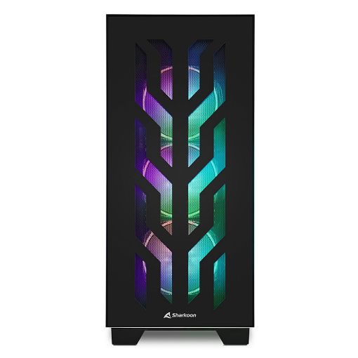 Εικόνα της Sharkoon Elite Shark CA300T RGB Tempered Glass Black