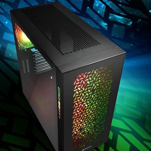 Εικόνα της Sharkoon Elite Shark CA300H RGB Tempered Glass Black