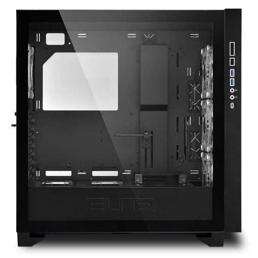 Εικόνα της Sharkoon Elite Shark CA300H RGB Tempered Glass Black