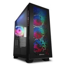 Εικόνα της Sharkoon Elite Shark CA300H RGB Tempered Glass Black