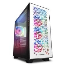 Εικόνα της Sharkoon Elite Shark CA300H RGB Tempered Glass White