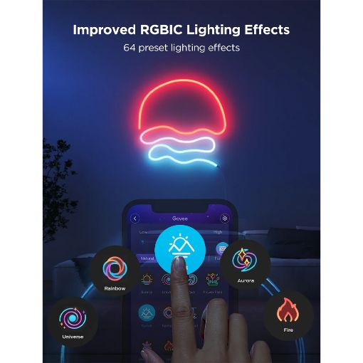 Εικόνα της Govee Neon Rope Light 2 RGBIC Wi-Fi + Bluetooth 5m White H61D5-W