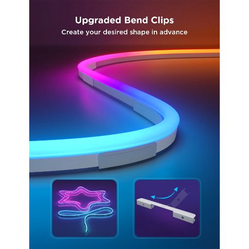Εικόνα της Govee Neon Rope Light 2 RGBIC Wi-Fi + Bluetooth 5m White H61D5-W