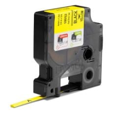 Εικόνα της Ταινία Ετικετογράφου Dymo Rhino Heat Shrink Tubing Black On Yellow 6mm x 1.5m S0718270