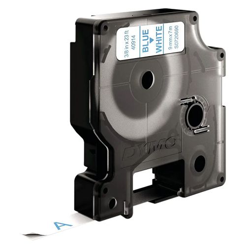 Εικόνα της Ταινία Ετικετογράφου Dymo Standard 40914 Μπλέ Γράμματα σε Λευκό Φόντο 7m x 9mm S0720690