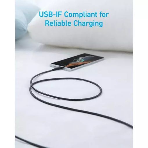 Εικόνα της Καλώδιο Anker 322 USB-A to USB-C 1.8m Black A81H6G11