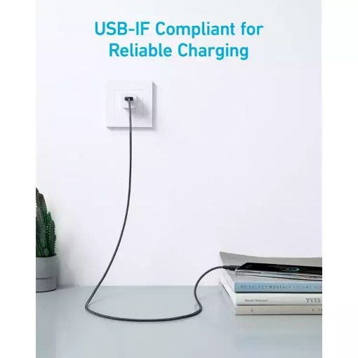 Εικόνα της Καλώδιο Anker 322 USB-A to USB-C 1.8m Black A81H6G11