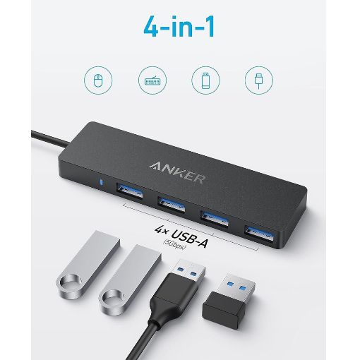 Εικόνα της USB Hub Anker Ultra Slim 4-Port A8309G11