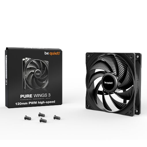 Εικόνα της Case Fan Be Quiet! Pure Wings 3 120mm PWM High-Speed Black BL106