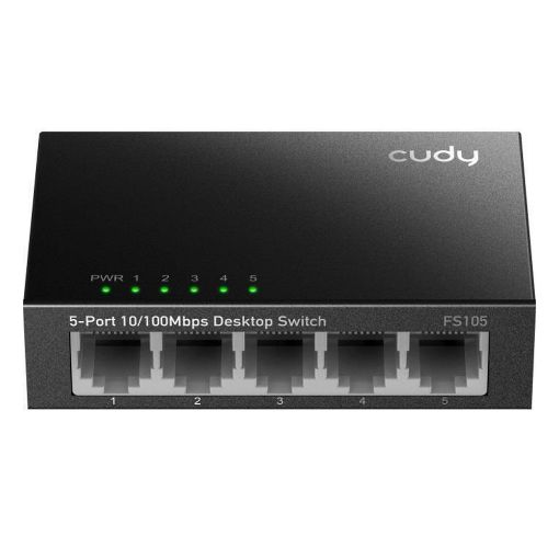 Εικόνα της Desktop Switch Cudy FS105 5-Port Fast Ethernet Metal