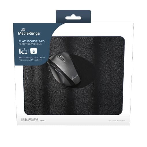 Εικόνα της Mouse Pad MediaRange Flat Black MROS253