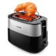 Εικόνα της Φρυγανιέρα Philips Daily Toaster Stainless Steel 830W Black HD2516/90