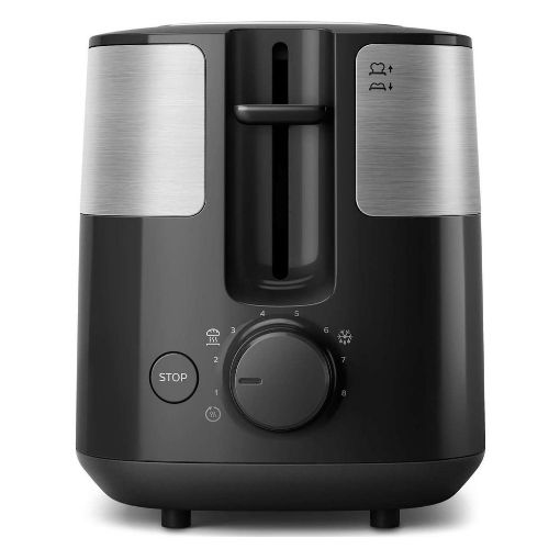 Εικόνα της Φρυγανιέρα Philips Daily Toaster Stainless Steel 830W Black HD2516/90