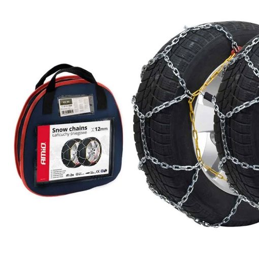 Εικόνα της Αντιολισθητικές Aλυσίδες AMiO KN-100 12mm 2τμχ 02115