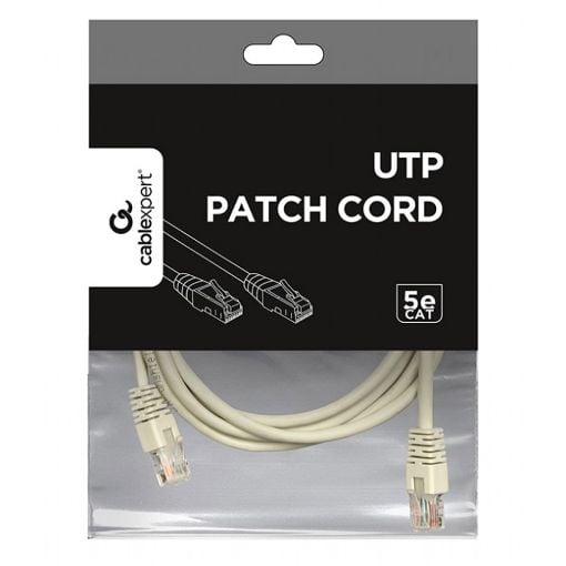 Εικόνα της Καλώδιο Δικτύου Cablexpert U/UTP CAT.5e 2m Grey PP12-2M
