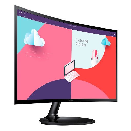 Εικόνα της Οθόνη Samsung Essential S3 24'' Curved VA Full HD LS24D364GAUXEN