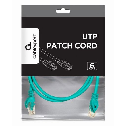 Εικόνα της Καλώδιο Δικτύου Cablexpert U/UTP Cat.6 1m Green PP6U-1M/G