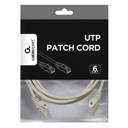 Εικόνα της Καλώδιο Δικτύου Cablexpert U/UTP Cat.6 3m Gray PP6U-3M