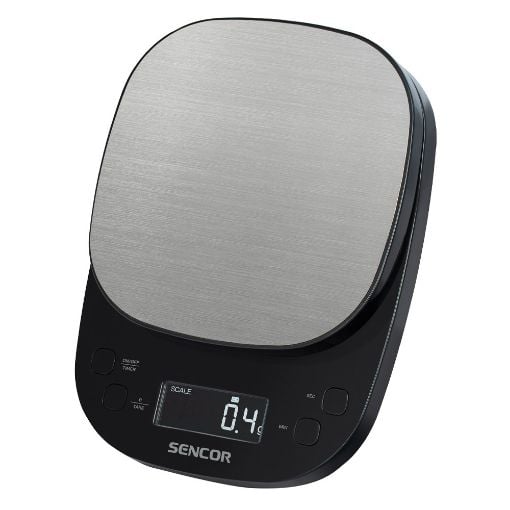 Εικόνα της Ζυγαριά Καφέ Sencor SKS 0804BK Black/Silver